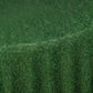 120" Green Fringe Shag Polyester Round Tablecloth