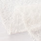 120" White Fringe Shag Polyester Round Tablecloth