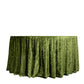 Premium Crushed Velvet 120" Round Tablecloth Dusty Sage Green - Reusable Soft & Stylish Seamless Tab