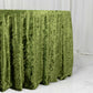 Premium Crushed Velvet 120" Round Tablecloth Dusty Sage Green - Reusable Soft & Stylish Seamless Tab