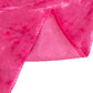 120" Fuchsia Premium Crushed Velvet Round Tablecloth for 5 Foot Table With Floor-Length Drop