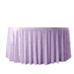 Premium Crushed Velvet 120" Round Tablecloth Lavender Lilac - Reusable Soft & Stylish Seamless Table