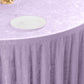 Premium Crushed Velvet 120" Round Tablecloth Lavender Lilac - Reusable Soft & Stylish Seamless Table