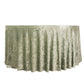 120" Sage Green Premium Crushed Velvet Round Tablecloth