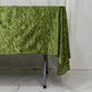 Premium Crushed Velvet 60"x102" Rectangle Tablecloth Dusty Sage Green - Reusable Soft Table Cover