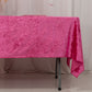 60"x102" Fuchsia Premium Crushed Velvet Rectangular Tablecloth