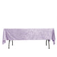 Premium Crushed Velvet 60"x102" Rectangle Tablecloth Lavender Lilac - Reusable Soft Table Cover