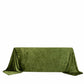 Premium Crushed Velvet 90"x132" Rectangle Tablecloth Dusty Sage Green - Reusable Soft & Seamless Tab