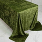 Premium Crushed Velvet 90"x132" Rectangle Tablecloth Dusty Sage Green - Reusable Soft & Seamless Tab