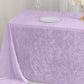 Premium Crushed Velvet 90"x132" Rectangle Tablecloth Lavender Lilac - Reusable Soft & Seamless Table