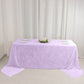 Premium Crushed Velvet 90"x156" Rectangle Tablecloth Lavender Lilac - Reusable Soft & Sophisticated 
