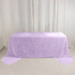 Premium Crushed Velvet 90"x156" Rectangle Tablecloth Lavender Lilac - Reusable Soft & Sophisticated 