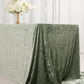 90"x156" Sage Green Seamless Premium Crushed Velvet Rectangular Tablecloth