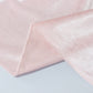Blush velvet round tablecloth, soft and reusable table cover.