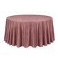 Dusty rose round velvet tablecloth, soft and seamless design.