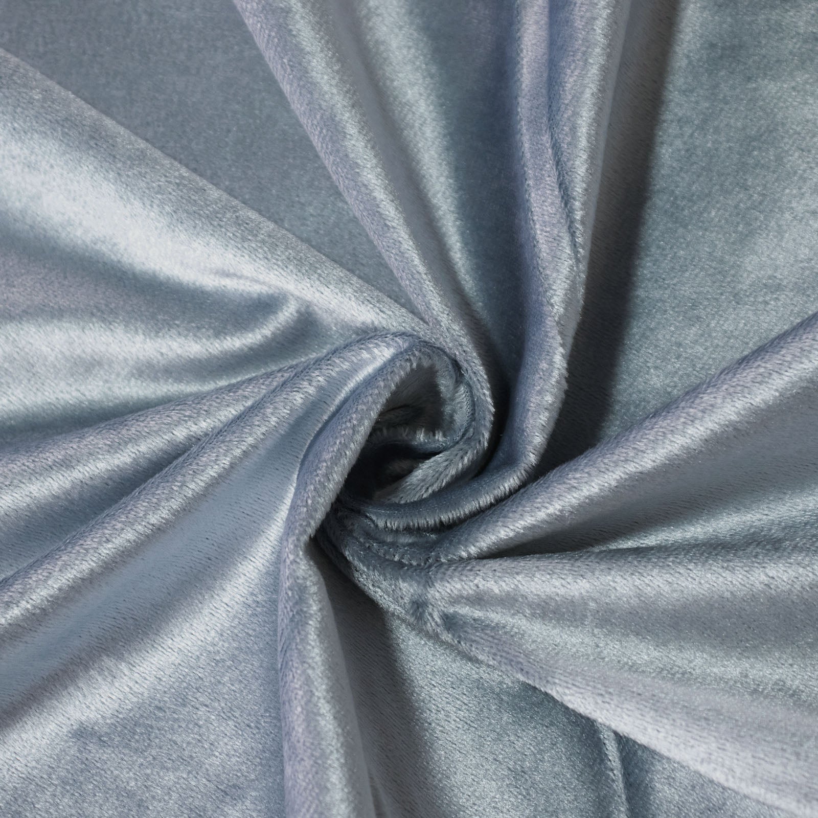 Dusty blue premium velvet round tablecloth, soft and seamless design.