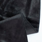 Premium black velvet round tablecloth, seamless and reusable.