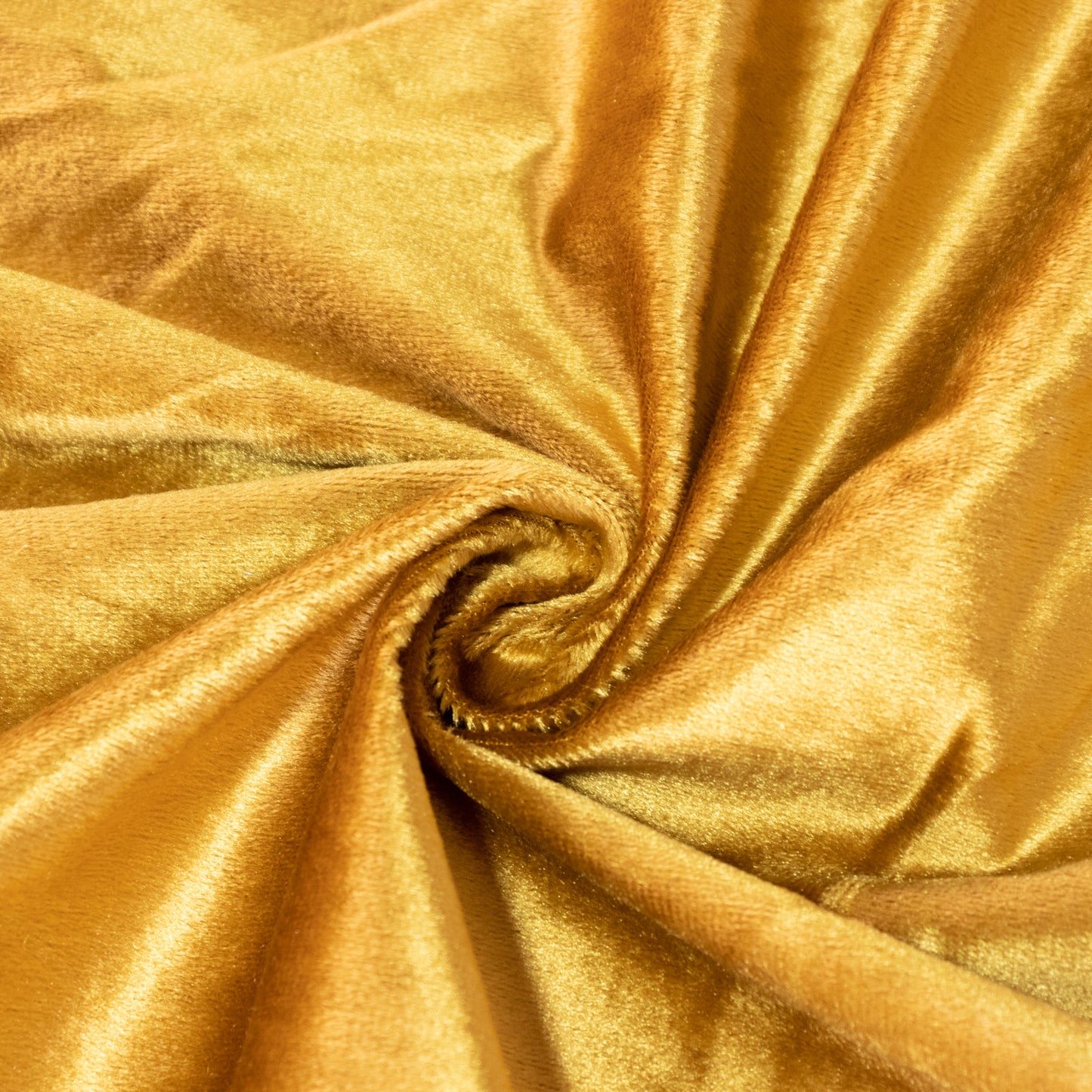 Gold premium velvet tablecloth, soft and seamless, perfect for elegant dining.