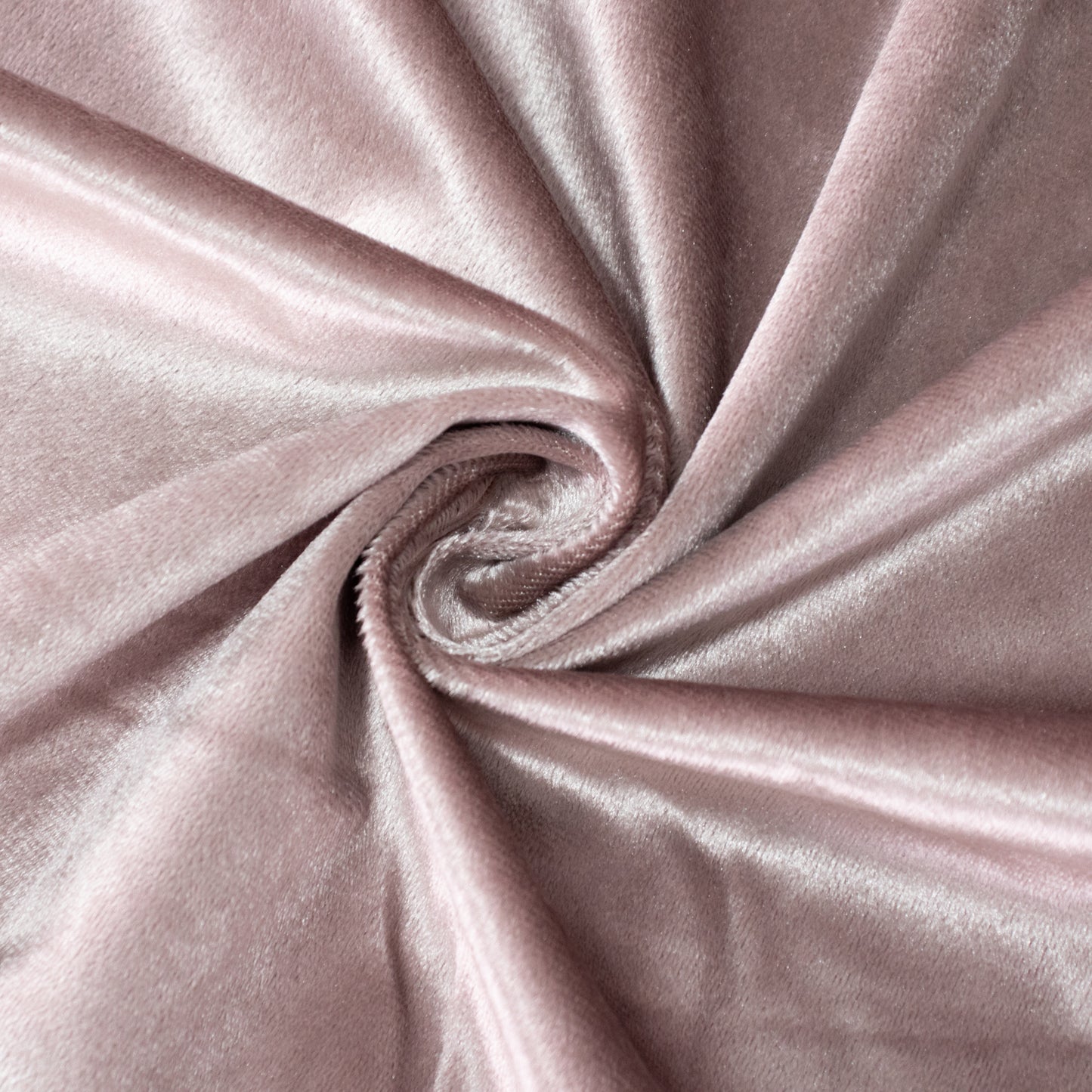 Mauve velvet round tablecloth, soft and seamless, perfect for elegant dining.