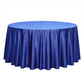 Premium Royal Blue Velvet Round Tablecloth - Reusable Seamless Cover