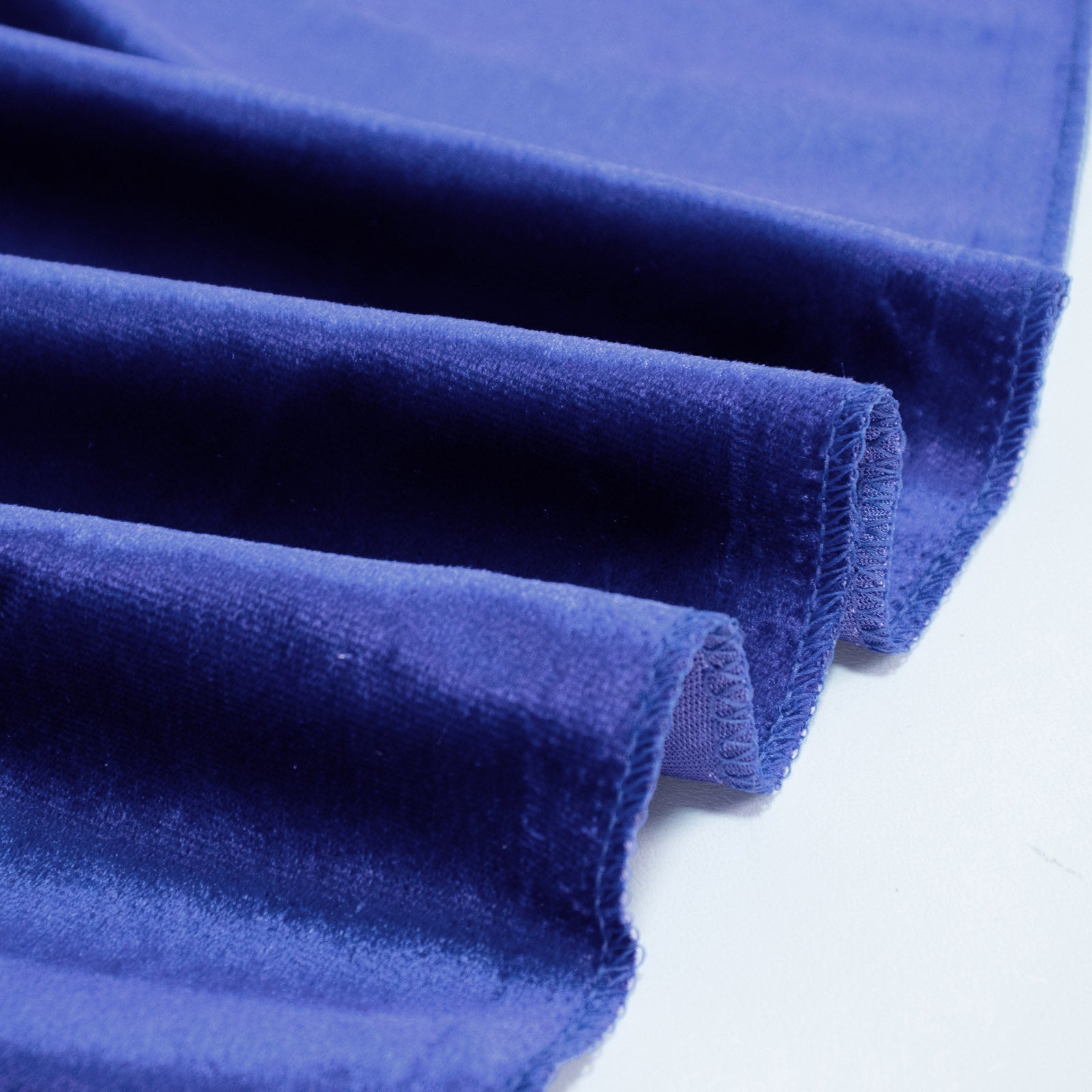 Royal Blue Premium Velvet Round Tablecloth, Soft & Seamless.