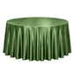 Premium Velvet 132" Round Tablecloth in Olive Green, soft and seamless design.