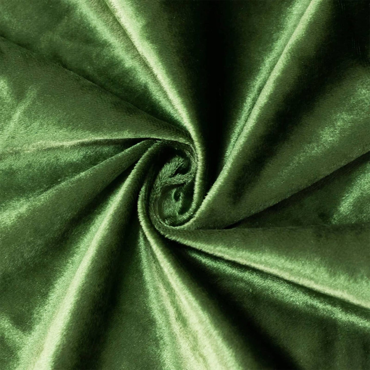 Premium Velvet Olive Green Round Tablecloth, Soft and Seamless Design.