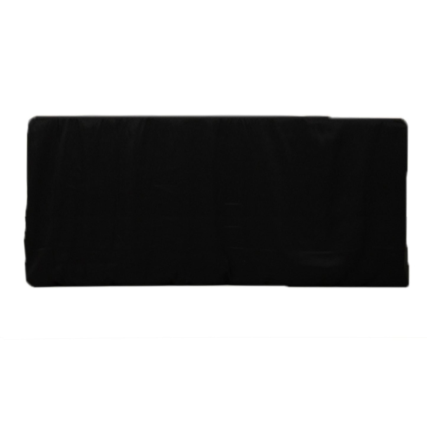 8ft Black Fitted Polyester Rectangle Tablecloth for Special Size 96"x24"x42" Tables