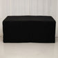 8ft black fitted polyester tablecloth for 96"x24"x42" tables
