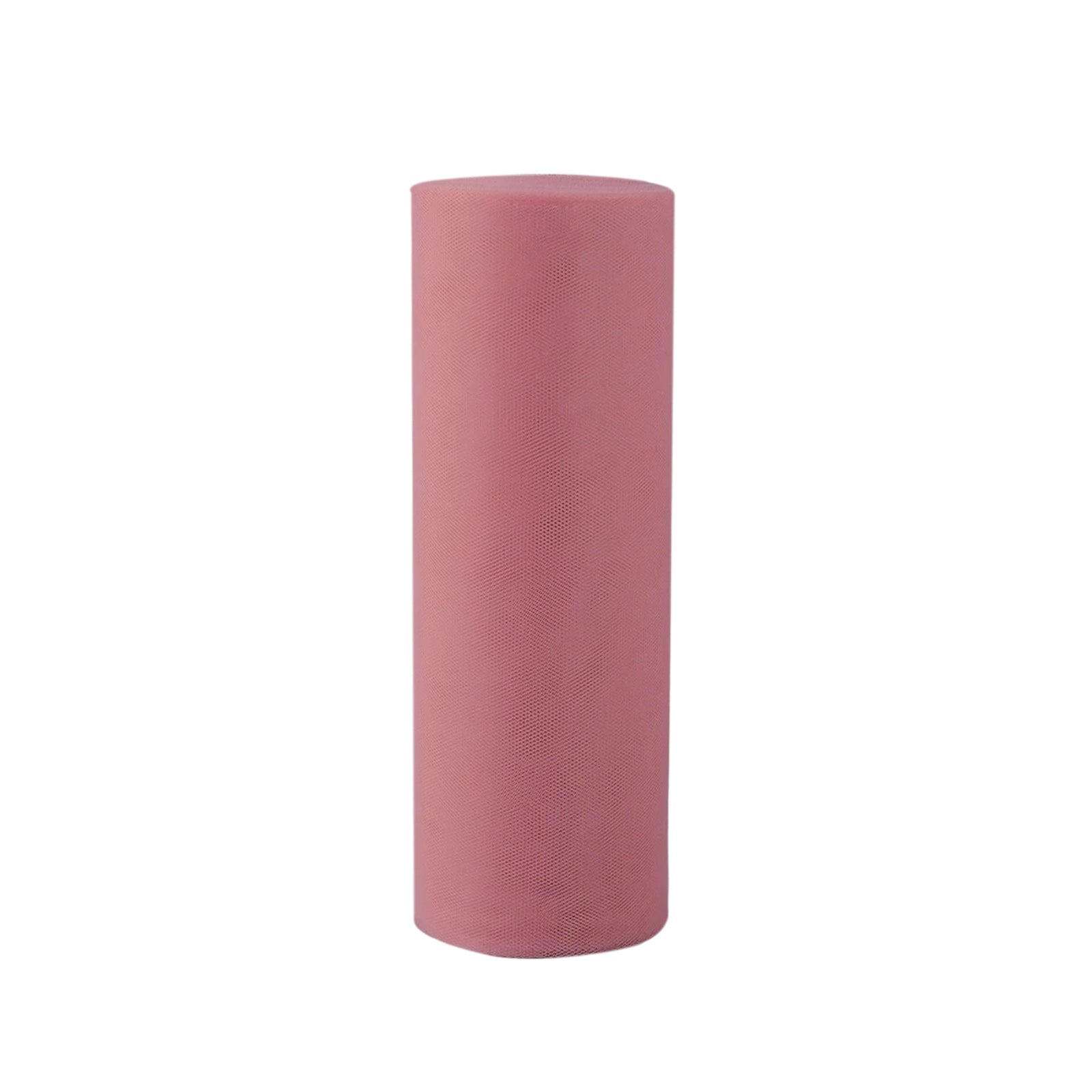 Dusty Rose Sheer Nylon Tulle Fabric Bolt 12 Inch By 100 Yards#whtbkgd