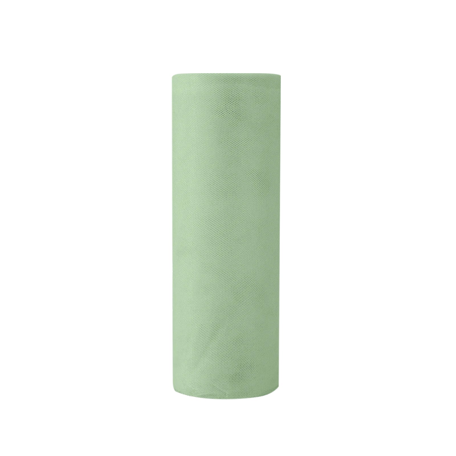 Sage Green Sheer Nylon Tulle Fabric Bolt 12 Inch By 100 Yards