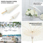 White 16" parasol paper and bamboo umbrellas for weddings and parties.