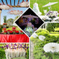 White parasol umbrellas for wedding decor and party favors.