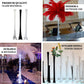 24'' black Eiffel Tower glass flower vase, perfect for indoor and outdoor use.