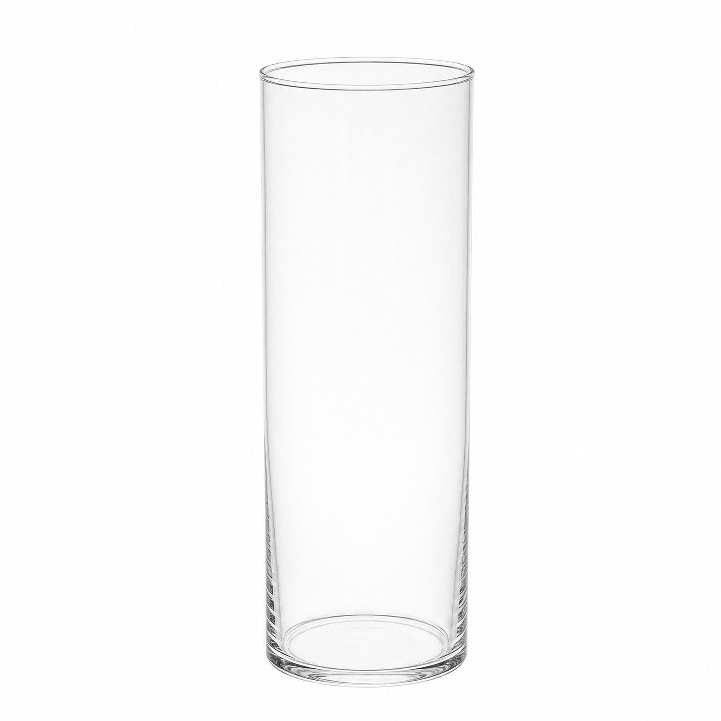 6 Pack 11" Clear Glass Cylinder Vases for Long Stem Floral Arrangements & Tall Centerpiece Displays