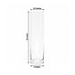 6 Pack Clear Cylinder Glass Vases - 12" for Floral Arrangements & Wedding Centerpieces