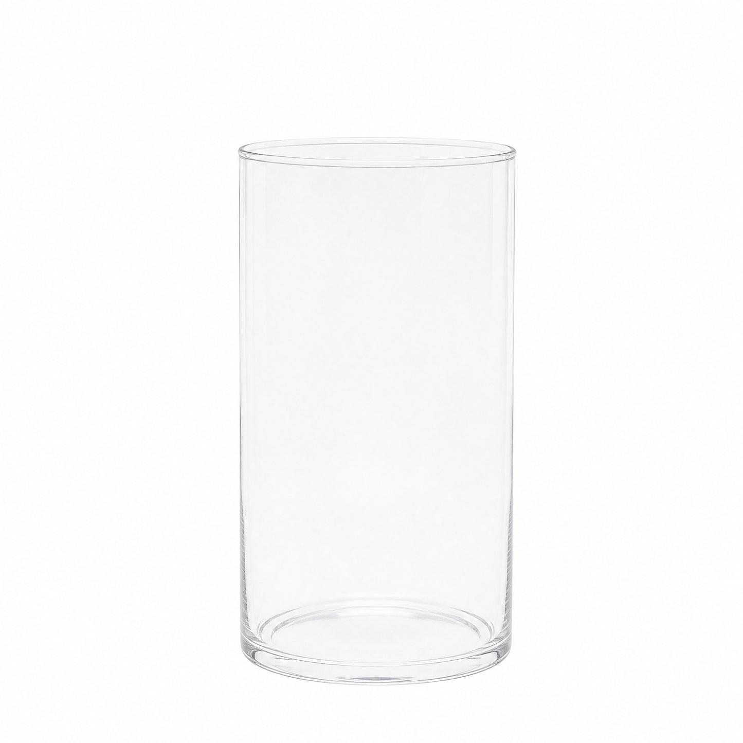 6 Pack 6" Clear Glass Cylinder Vases for Floating Candles, Bud Floral Arrangements & Low Centerpiece