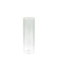 12" Ribbed Cylinder Glass Vases – 6 Pack Clear Tall Vases for Floral Arrangements, Tabletop Decor & Events