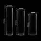 Premium Glass Cylinder Vase Set of 3 – Clear Vases for Flowers, Candles & Table Centerpieces – 12", 14", 16"