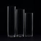 Premium Glass Cylinder Vase Set of 3 – Clear Vases for Flowers, Candles & Table Centerpieces – 12", 14", 16"
