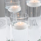 Premium Glass Cylinder Vase Set of 3 – Clear Vases for Flowers, Candles & Table Centerpieces – 12", 14", 16"