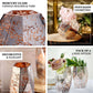 Silver and rose gold pentagon geometric vases in mercury glass.