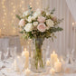 6 Pack Clear Glass Vases 12"x4" - Heavy Duty Square Flower Vase for Wedding Centerpieces & Floral Ar