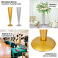 28" Tall Brushed Gold Metal Trumpet Flower Vase Wedding Centerpiece