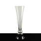 Set of 2 Glass Trumpet Vases Reversible Clarinet Style Clear - Decorative Flower Centerpieces for Events 30"