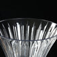 2 Pack Clear Ribbed Glass Trumpet Vases 24", Fluted Tall Reversible Flower Vases for Table Centerpie