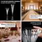 Tall fluted flower vase ideal for wedding centerpieces, banquet tables, and special event décor