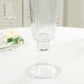 4 Pack 26" Tall Clear Ribbed Glass Trumpet Vases, Heavy Duty Flower Vases for Weddings and Centerpieces