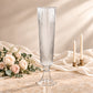 2 Pack Clear Ribbed Glass Trumpet Vases, 26" Tall - Wedding Floral Centerpiece