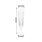 2 Pack Clear Ribbed Glass Trumpet Vases, 26" Tall - Wedding Floral Centerpiece